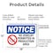Signmission No Jewelry Permitted In Production, 18 in W x Rectangle, Plastic OS-2PACK-NS-P-1218-L-14670 - alternate 5